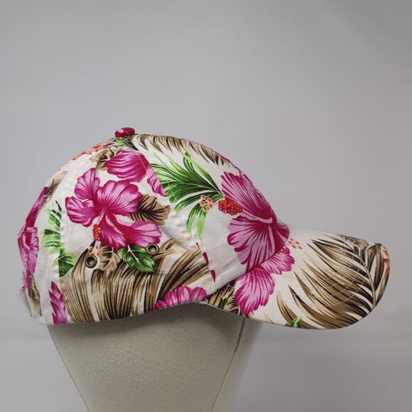 Ha Strapback Baseball Cap Multicolor One Size Adjustable Floral 6 Panel - Picture 5 of 9